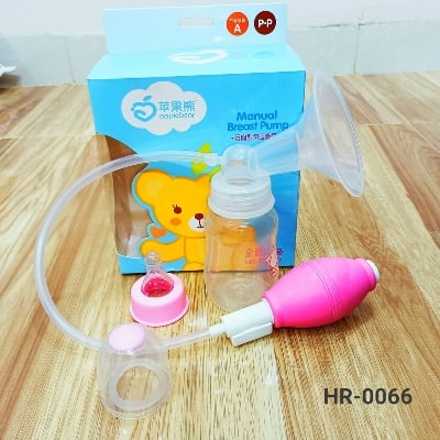 Picture of Apple.Bear Brest Pump Manual Control Mom Breastfeeding Baby Milk Suction Feeding Newborn Bottle 1 Gift set -healtproo Multicolor