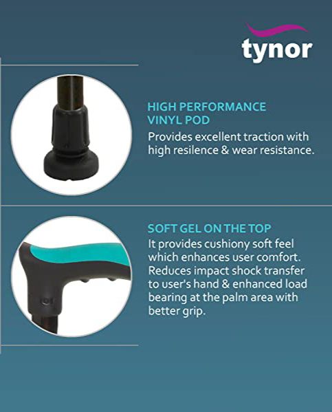 Picture of Tynor Walking Stick - stick-healthproo Multicolor