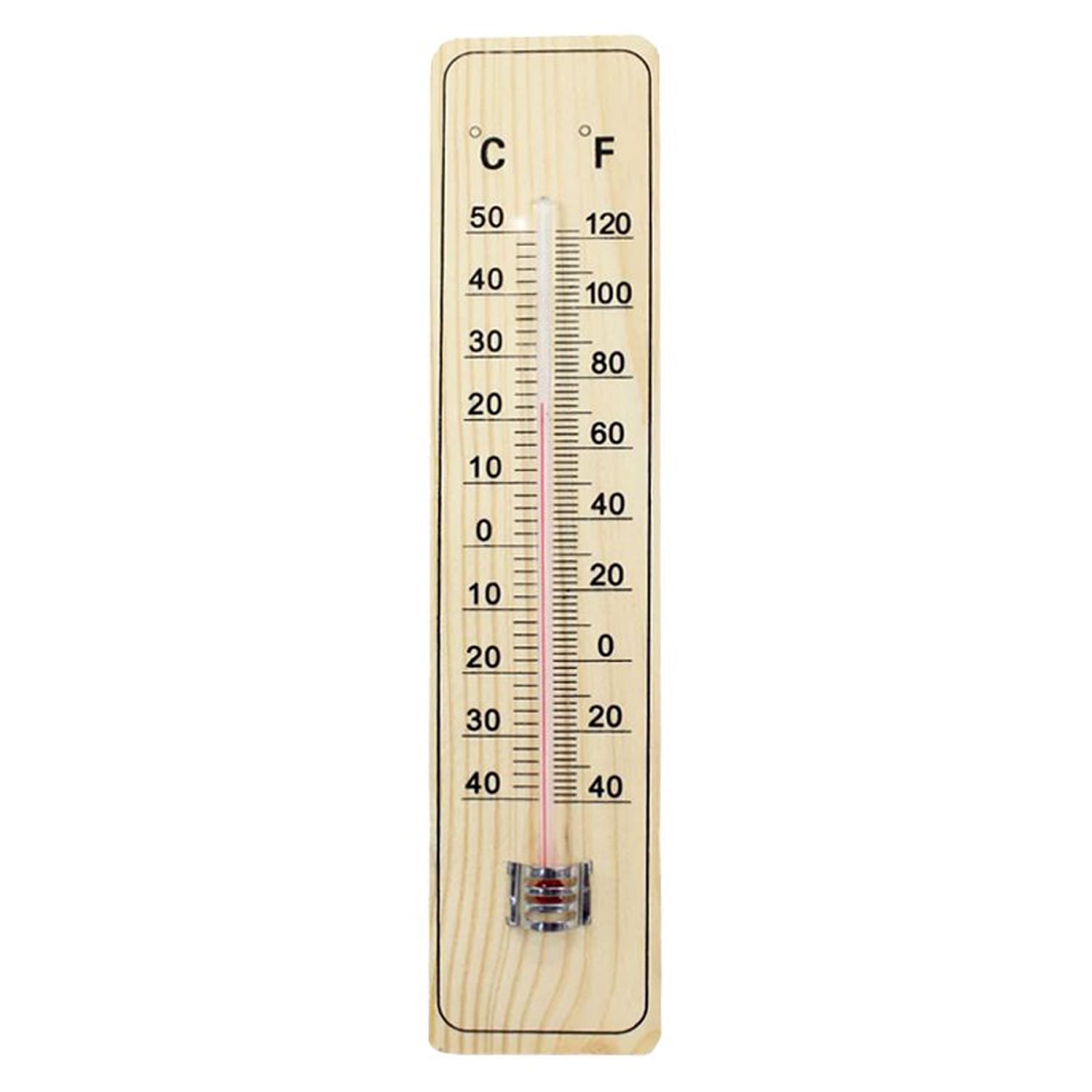 Picture of Room Thermometer (Wooden & Hanging) - Wall Hang Thermometer Indoor Outdoor Garden House Garage Office Room Hung Logger Room Incubator Temperature Meter-healthproo Multicolor