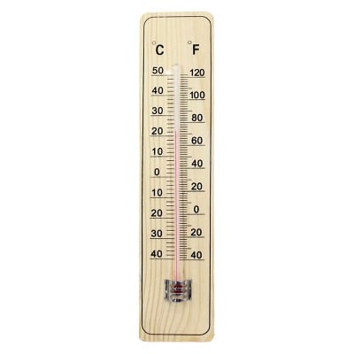 Picture of Room Thermometer (Wooden & Hanging) - Wall Hang Thermometer Indoor Outdoor Garden House Garage Office Room Hung Logger Room Incubator Temperature Meter-healthproo Multicolor
