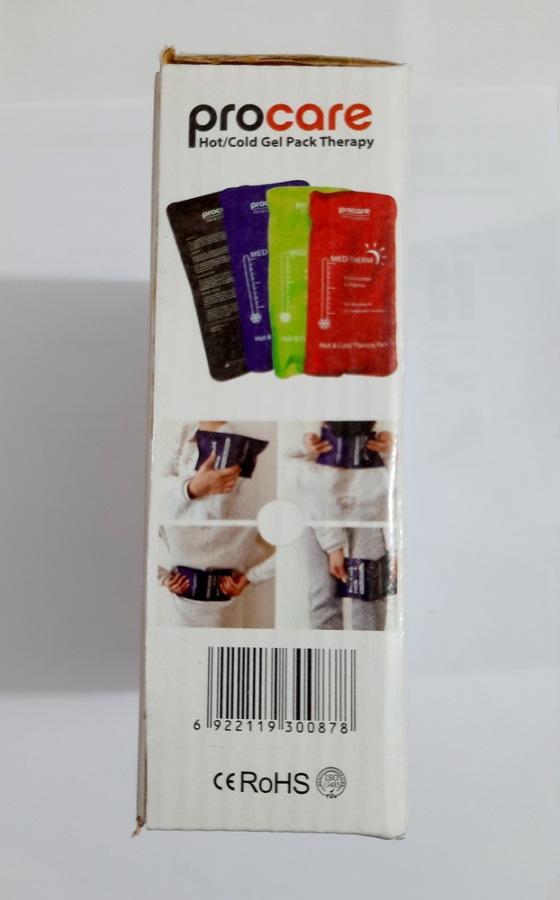 Picture of ProCare Hot and Cold Compress Gel Pack Therapy Bag Multicolor