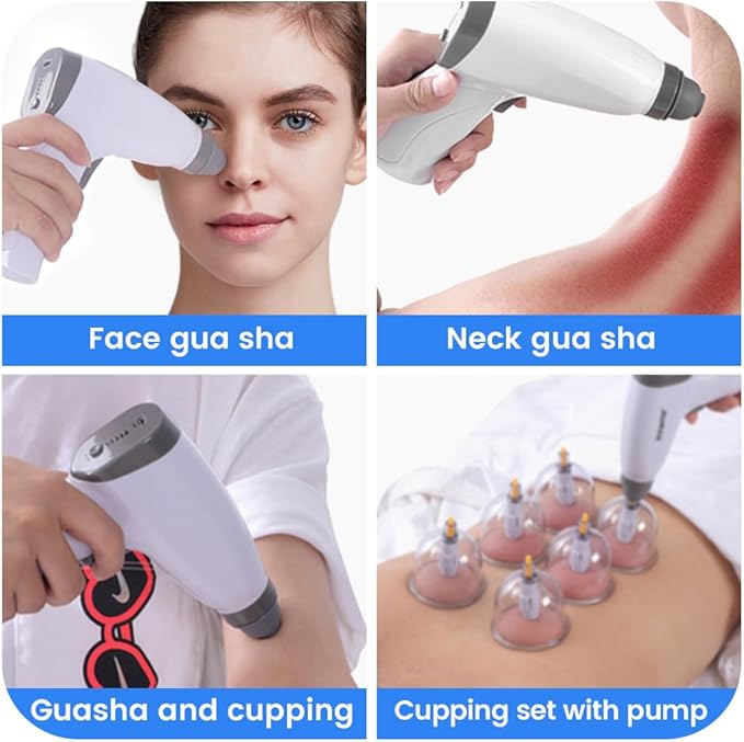 Picture of Electric Vacuum Cupping Machine Therapy Set ,Cupping Sets, Portable Electric Cupping Therapy Set Machine with Pump, Professional Vacuum Suction Cups, Electric Universal Cupping Kit for Homeuse-healthproo Multicolor