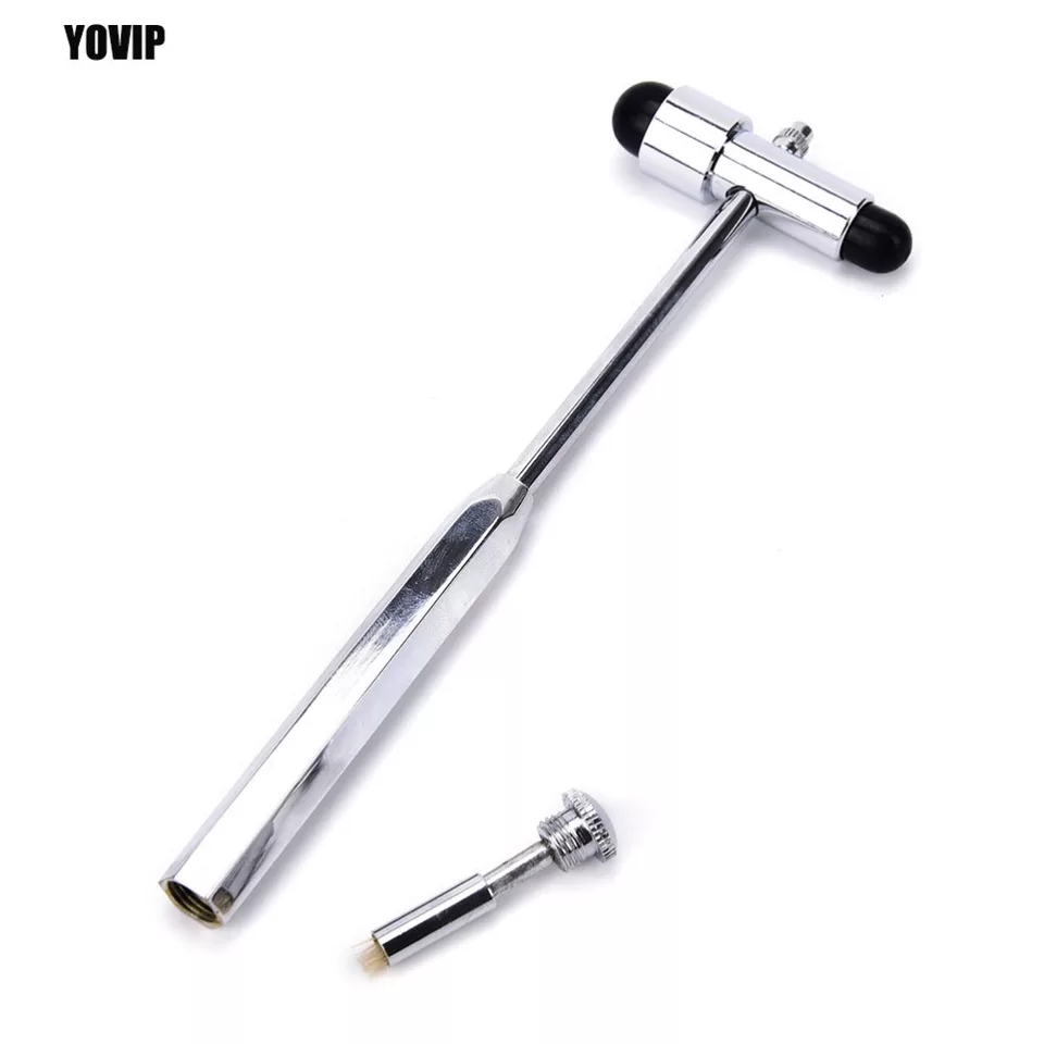 Picture of 1pc Multifunctional Neurological Buck Hammer Percussor Diagnostic Reflex Dual Head Percussion Hammer Medical Tool Kit Multicolor