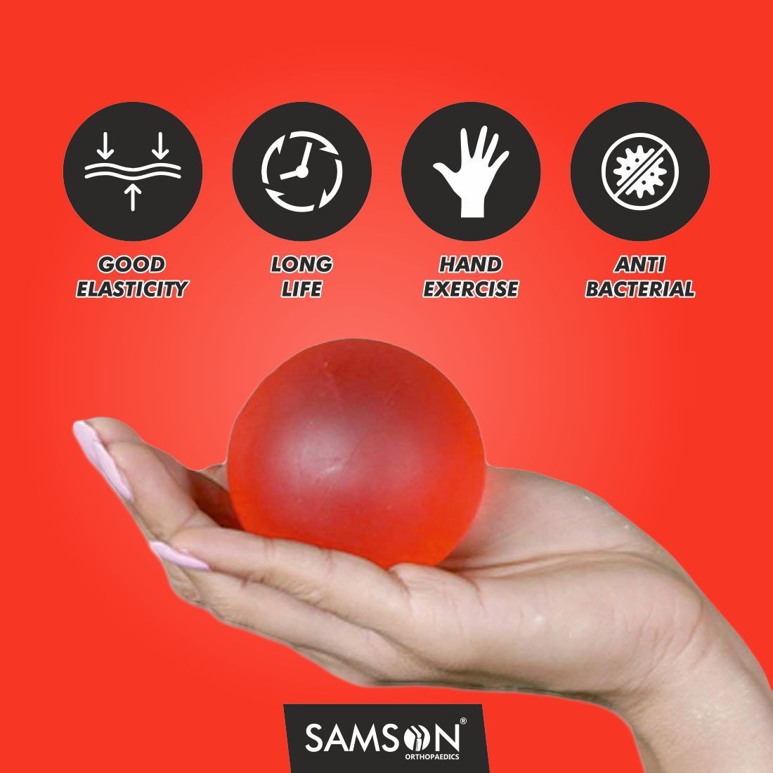 Picture of Gel Exercise Ball – Universal SAMSON Multicolor
