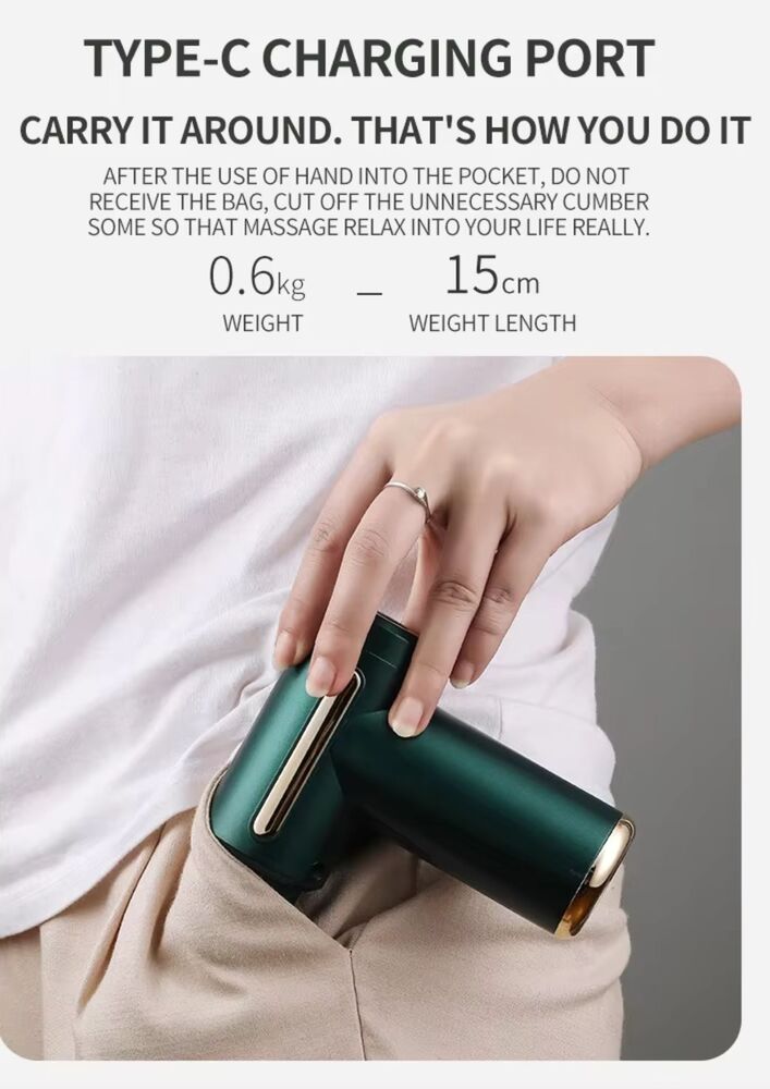 Picture of Organization Stimulator Mini Portable Handle Massage Gun Muscle Body Massage Gun Pain Relief Multicolor