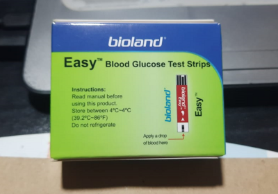 Picture of Bioland Easy Blood Glucose Test Strips 50pcs Model G-423ES 25 & 50 pes-Health Proo Multicolor