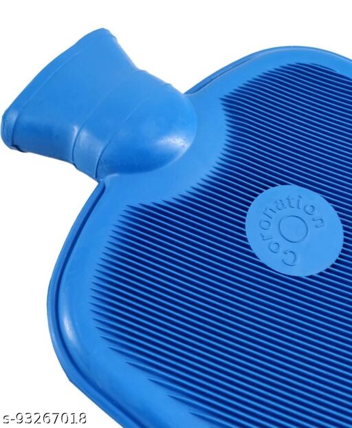 Picture of CORONATION Leakproof Rubber Hot Water Bottle One Side Ribbed for Pain Relief Non-Electrical Hot Water Bag INDIA - Hot Water Bag - Hot Water Bag-healthproo Multicolor