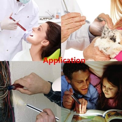 Picture of Medical Flashlight Lanterna With Pupil Gauge LED Pen Light Torch Lamp Outdoor Camping Work Light For Doctor Nurse Diagnostic-healthproo Multicolor