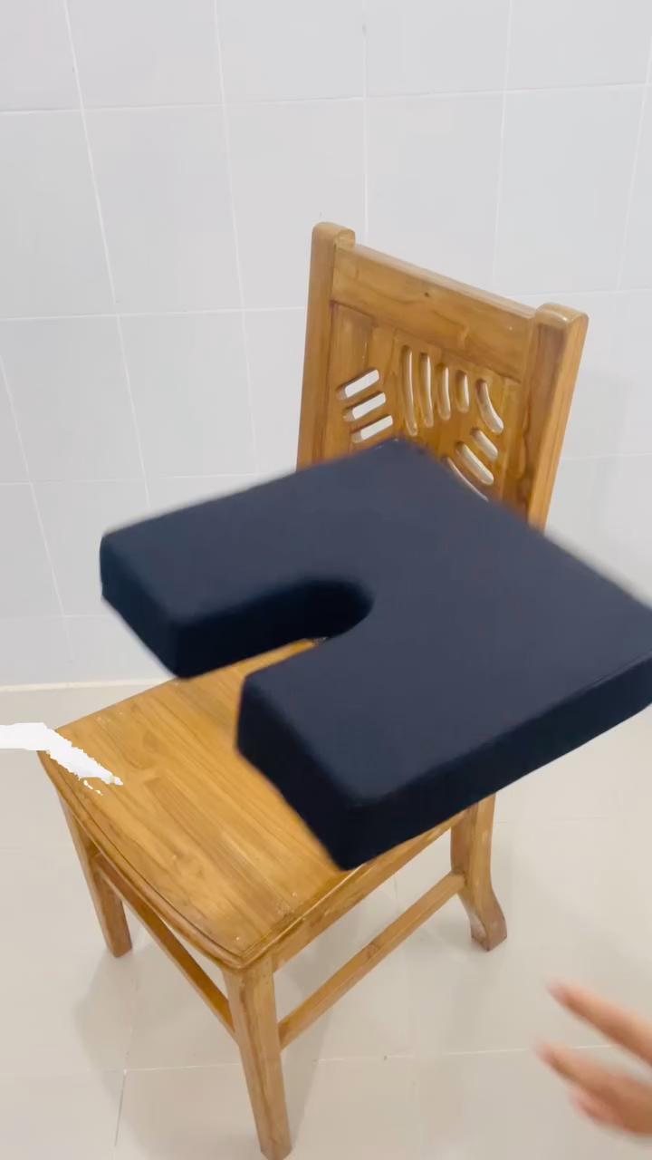 Picture of Coccyx Seat Cushion to Relieve Back, Sciatica and Tailbone Pain Ideal for Car, Office Chair (Multicolour)