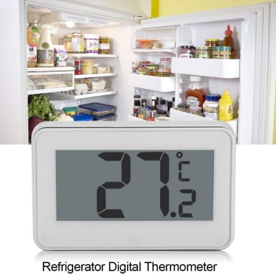 Picture of LCD Digital Thermometer Precision Fridge Freezer With Adjustable Stand Magnet Screen Waterproof Refrigerator Thermometer Tool - Health Proo Multicolor