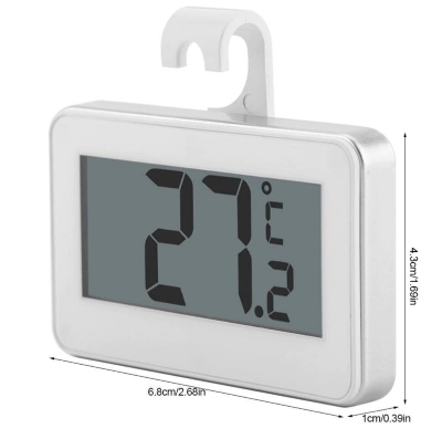Picture of LCD Digital Thermometer Precision Fridge Freezer With Adjustable Stand Magnet Screen Waterproof Refrigerator Thermometer Tool - Health Proo Multicolor