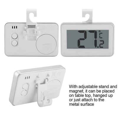 Picture of LCD Digital Thermometer Precision Fridge Freezer With Adjustable Stand Magnet Screen Waterproof Refrigerator Thermometer Tool - Health Proo Multicolor
