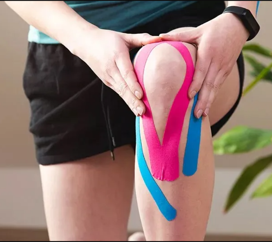 Picture of kinesiological tape 