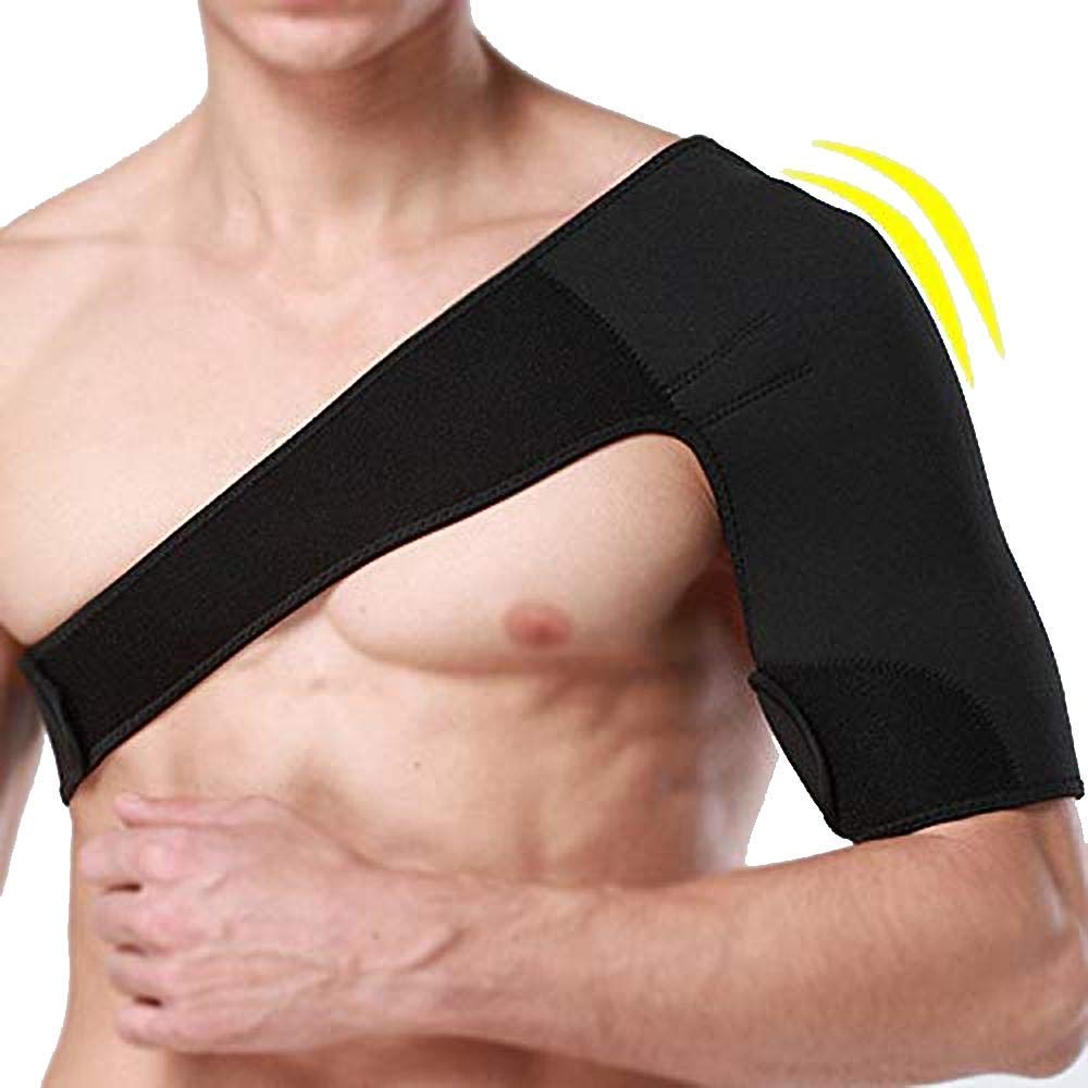 Picture of Advanced Shoulder Stability Brace with Pressure Pad -Light and Breathable Neoprene Shoulder Support for Rotator Cuff, Dislocated AC Joint, Labrum Tear, Shoulder Pain Black