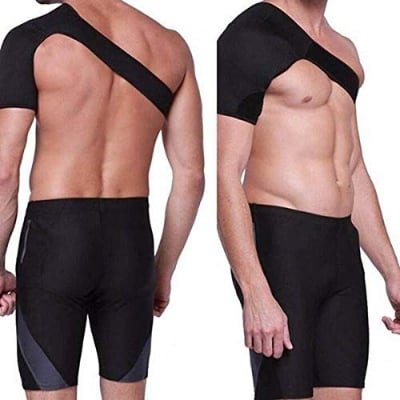 Picture of Advanced Shoulder Stability Brace with Pressure Pad -Light and Breathable Neoprene Shoulder Support for Rotator Cuff, Dislocated AC Joint, Labrum Tear, Shoulder Pain Black