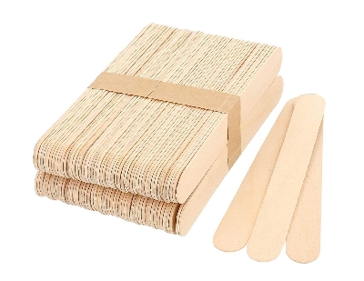 Picture of 100 Pcs 6" Disposable Medical Tongue Depressors Wooden Toungue Waxing Spatula Wax Ice Cream Sticks DIY Craft-healthproo care 
