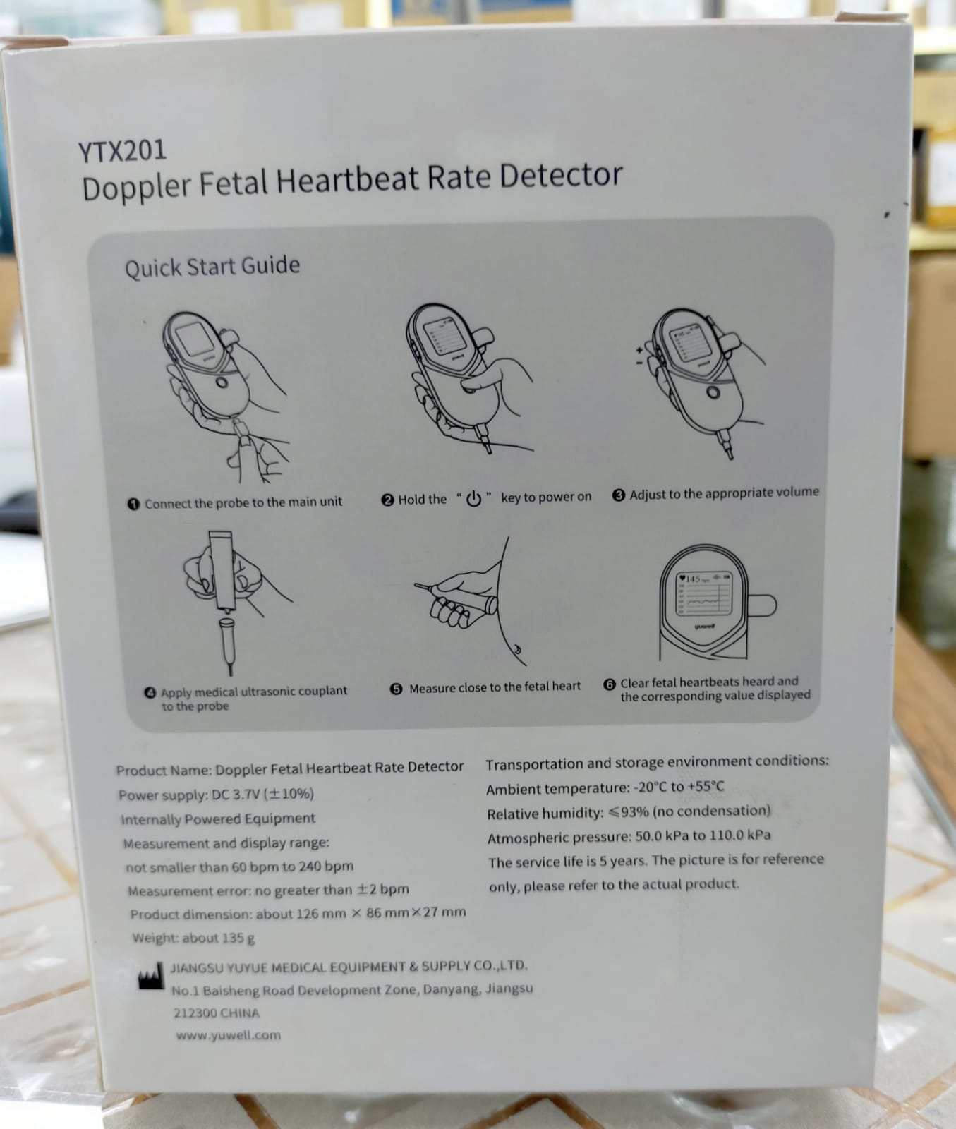 Picture of Yuwell Doppler Fetal Heartbeat Rate Detector-healthproo care 
