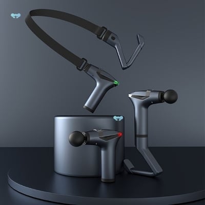 Picture of Professional Portable Motor Deep Tissue Muscle Massage Gun New Design Vibration Stretching Belt for Body Fascia New Design-healthproo care 