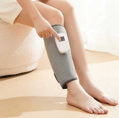 Picture of Leg Massager for Circulation and Pain Relief, Calf Air Compression Massager with Heat-Healt Proo Dark Ash