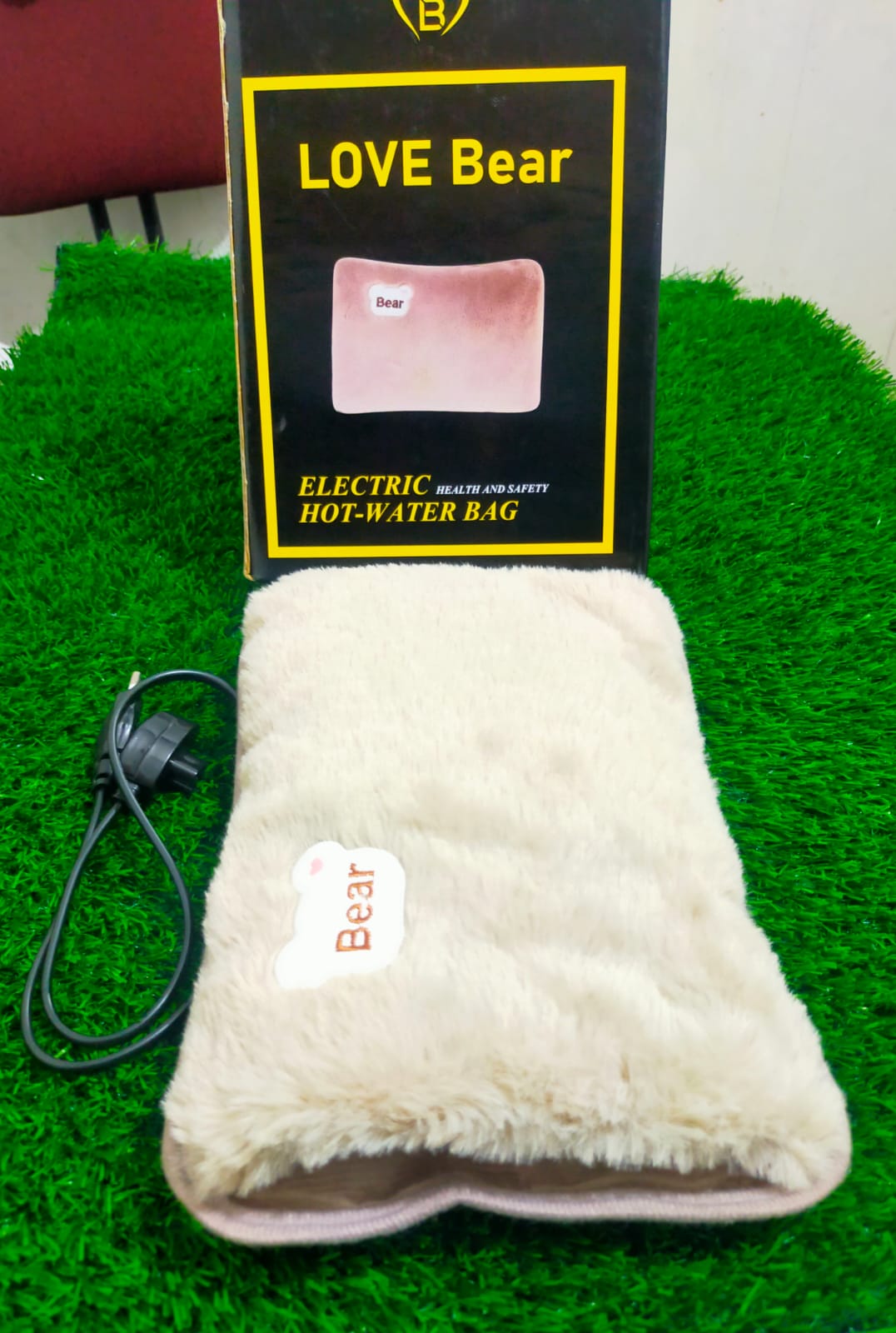 Picture of Electric Velvet Heating Pad/Hot Water/Heat Pouch Bag With Gel For Pain Relief Multicolour - Hot Water Bag - hot water bag Multicolor