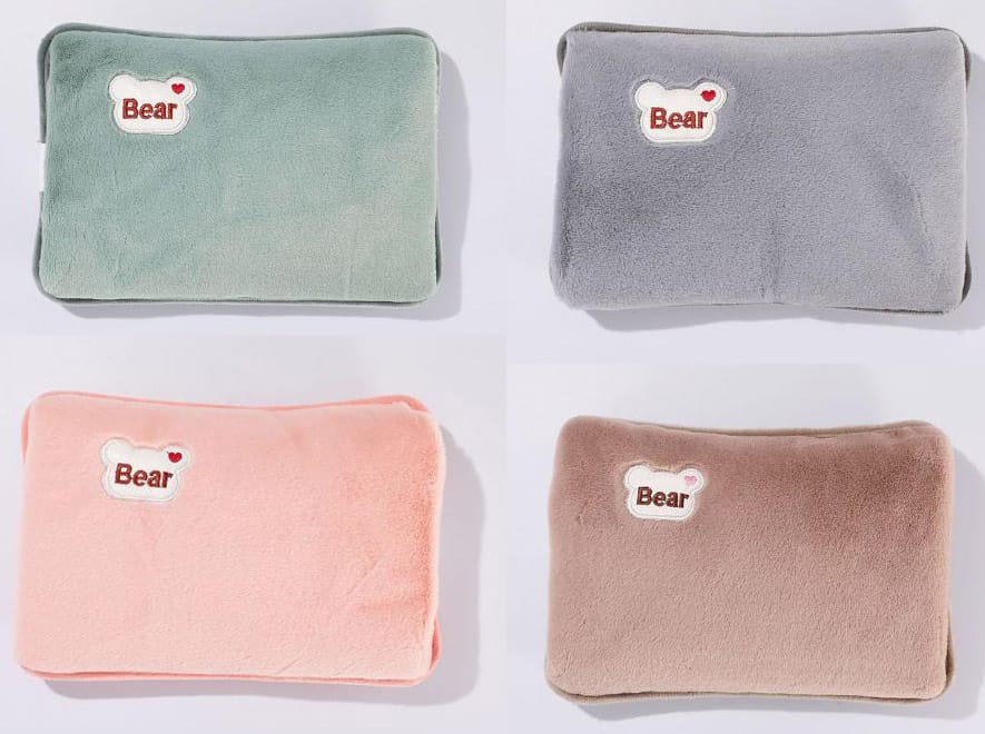 Picture of Electric Velvet Heating Pad/Hot Water/Heat Pouch Bag With Gel For Pain Relief Multicolour - Hot Water Bag - hot water bag Multicolor