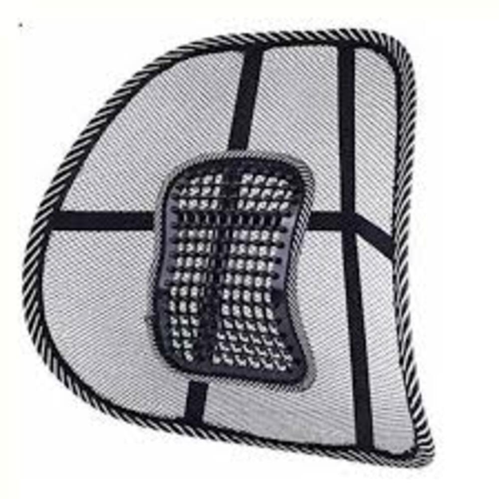 Picture of Back Pain Relief Lower Back Support for Chair Back Rest for Office Chair Lumbar Support Orthopedic Cushion for Back Belt for Men Pain Back Support for Sciatica Pain Relief (black-1pc) Black