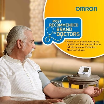 Picture of Omron HEM 7120 Fully Automatic Digital Blood Pressure Monitor With Intellisense Technology For Most Accurate Measurement Multicolor