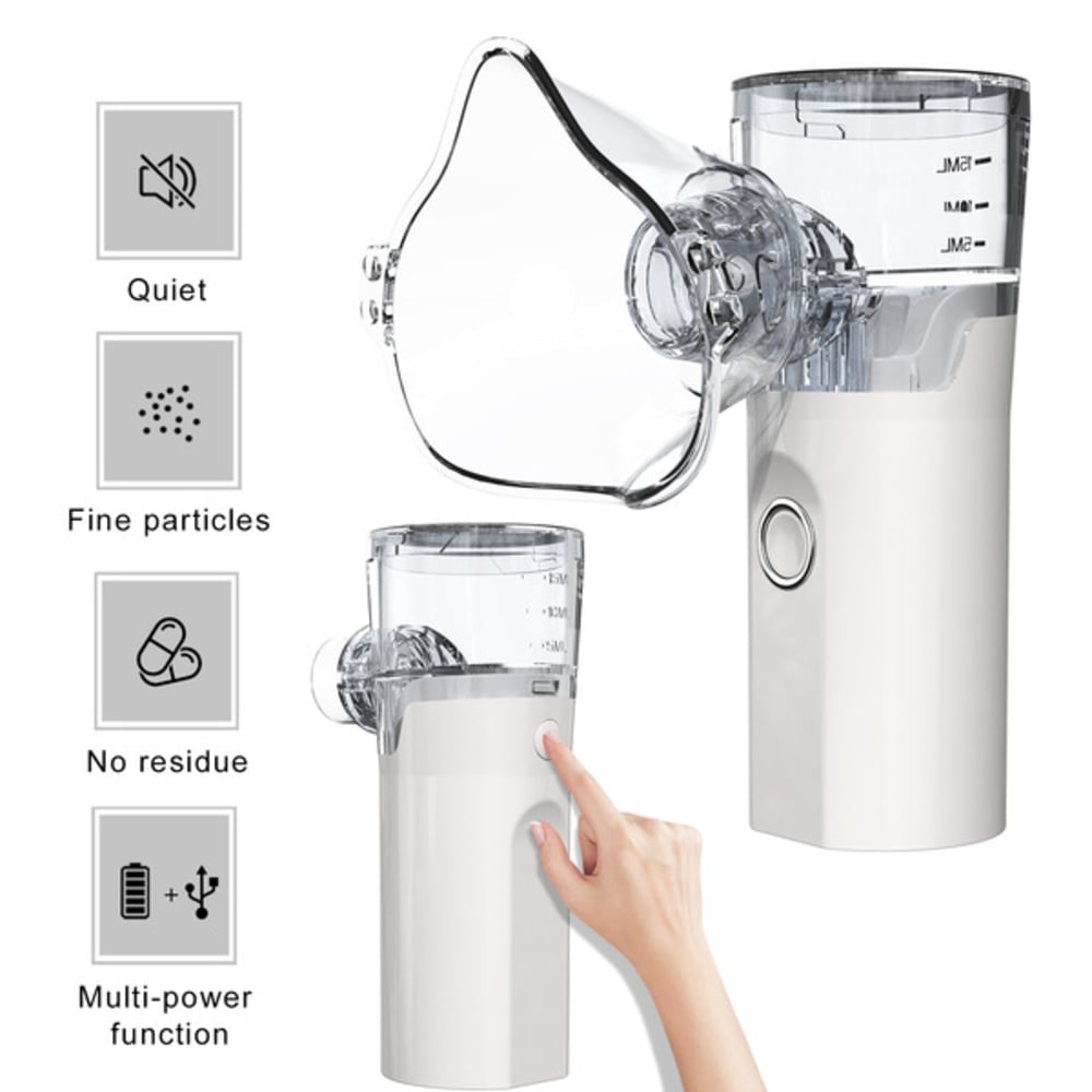 Picture of Portable Nebulizer Machine for Adults and Children, Medical Atomizer, Silent Inhaler, Humidifier-healthproo Multicolor