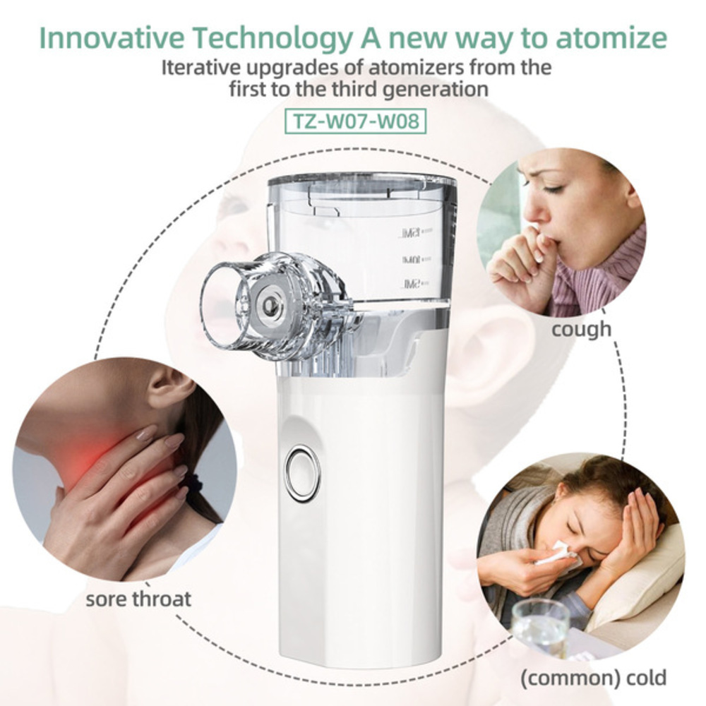 Picture of Portable Nebulizer Machine for Adults and Children, Medical Atomizer, Silent Inhaler, Humidifier-healthproo Multicolor