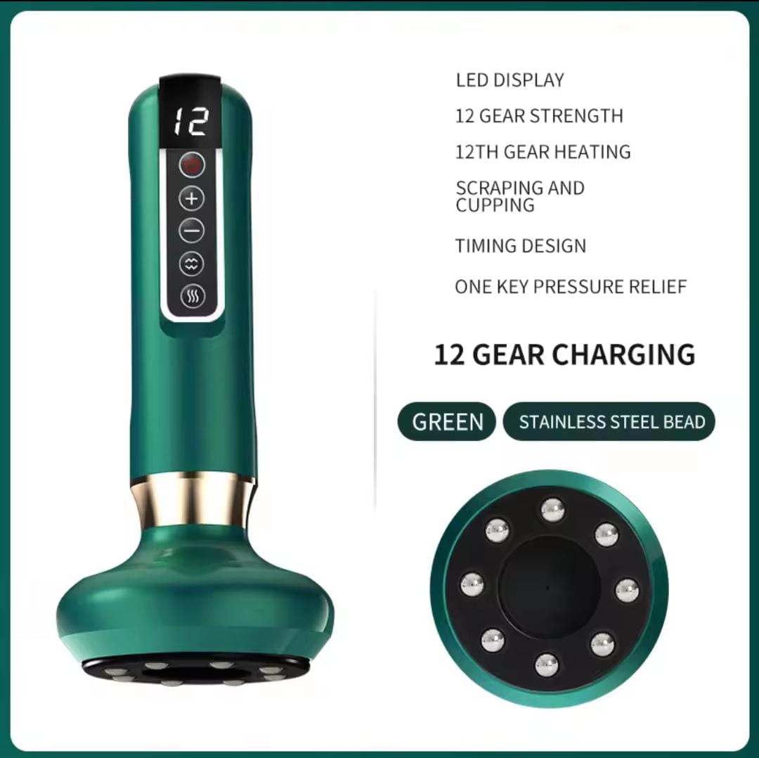 Picture of Electric Vacuum Cupping Massage Cups, Anti-Cellulite Therapy, Body Massager, Electric Guasha Scraping, Fat Burning, Slimming Multicolor
