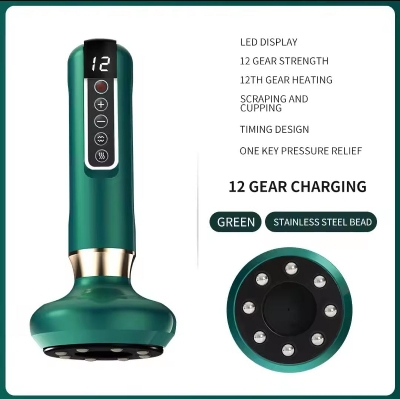 Picture of Electric Vacuum Cupping Massage Cups, Anti-Cellulite Therapy, Body Massager, Electric Guasha Scraping, Fat Burning, Slimming Multicolor