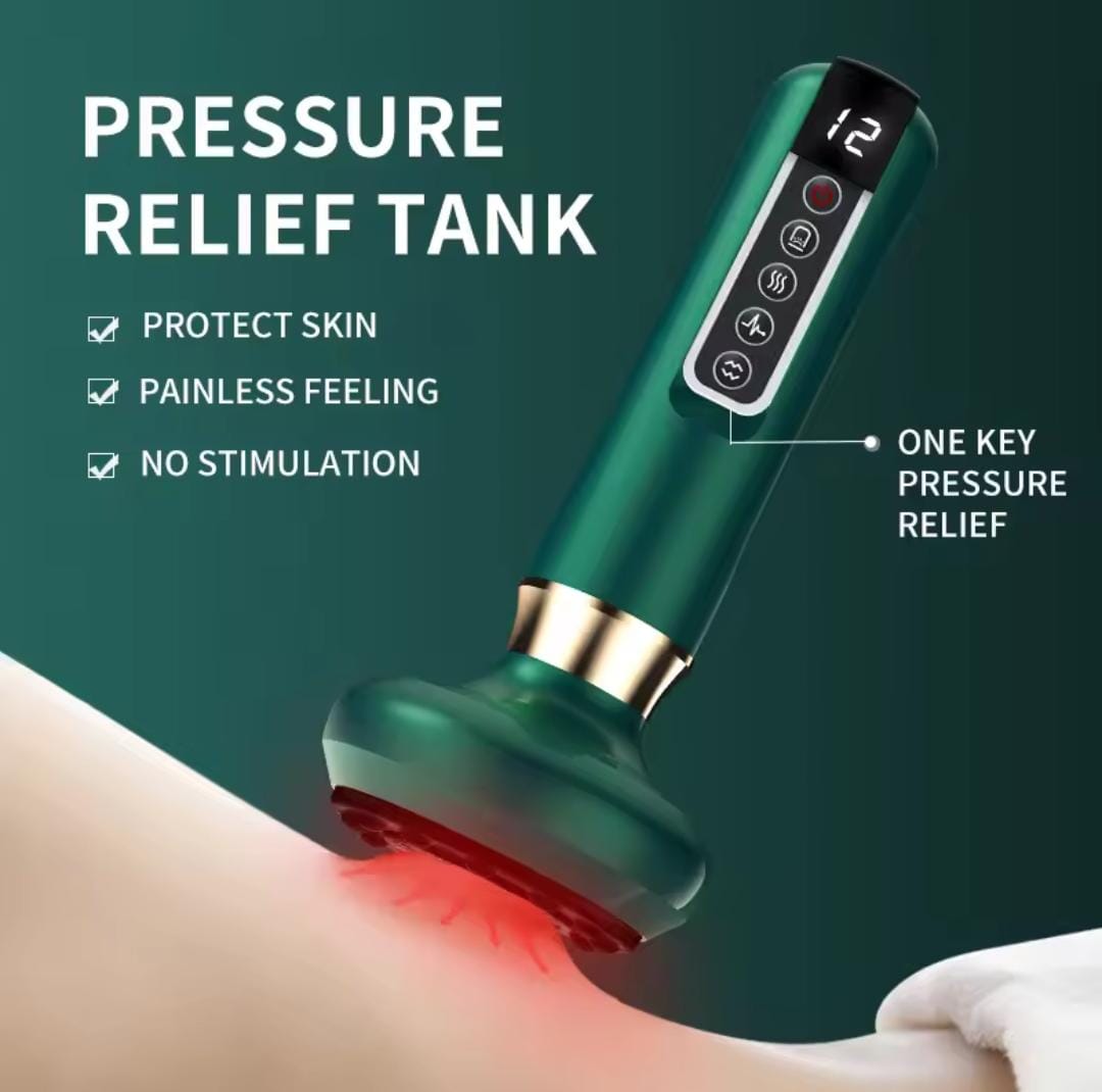 Picture of Electric Vacuum Cupping Massage Cups, Anti-Cellulite Therapy, Body Massager, Electric Guasha Scraping, Fat Burning, Slimming Multicolor