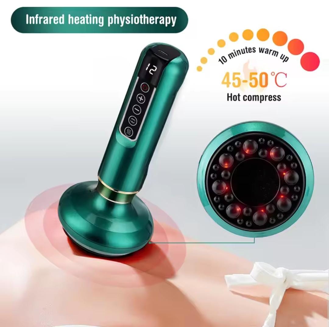 Picture of Electric Vacuum Cupping Massage Cups, Anti-Cellulite Therapy, Body Massager, Electric Guasha Scraping, Fat Burning, Slimming Multicolor