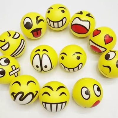 Picture of Stress Ball Emoji Squeeze Ball Exercise Stress Ball-healthproo Multicolor