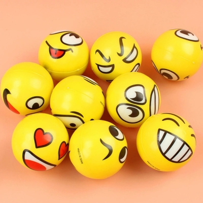 Picture of Stress Ball Emoji Squeeze Ball Exercise Stress Ball-healthproo Multicolor