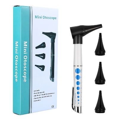 Picture of Thermocare Portable Otoscope Penlight for Ear, Eye and Throat (Black) Multicolor