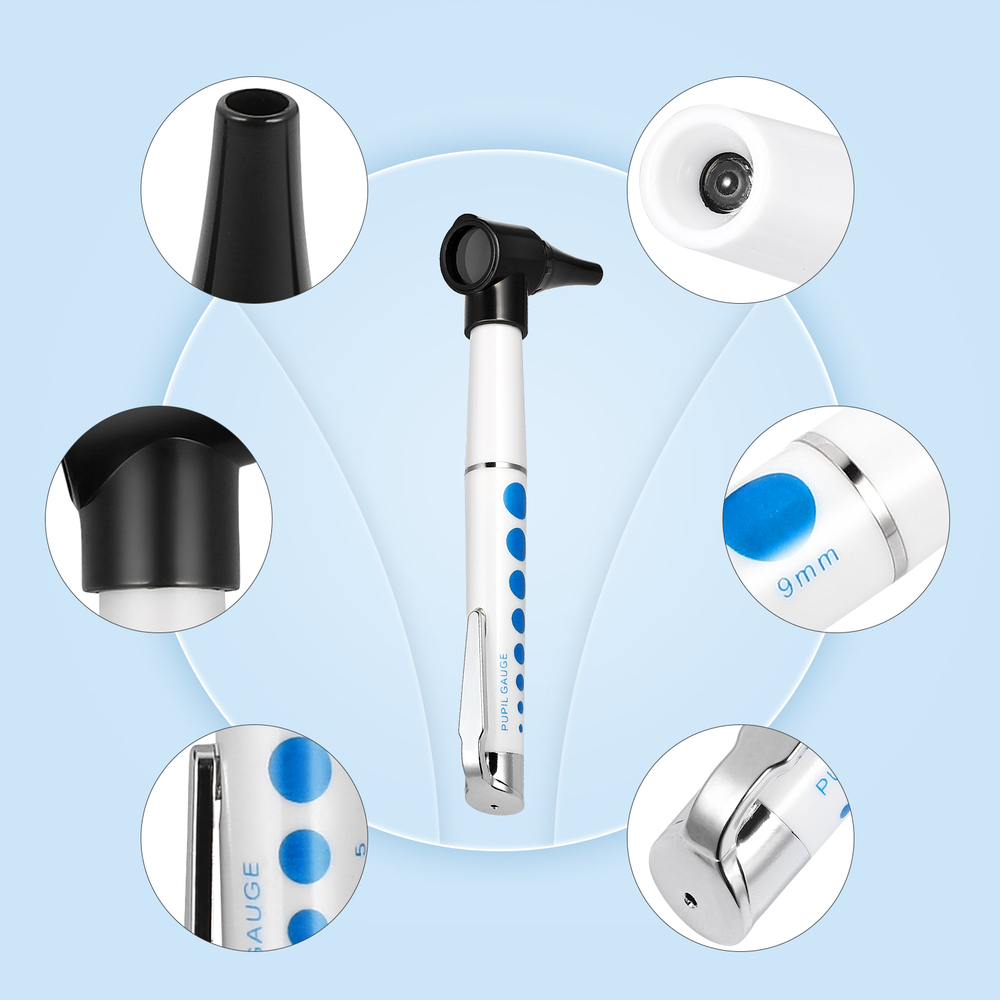 Picture of Thermocare Portable Otoscope Penlight for Ear, Eye and Throat (Black) Multicolor