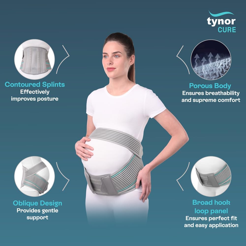 Picture of Pregnancy back support Belt Tynor Grey