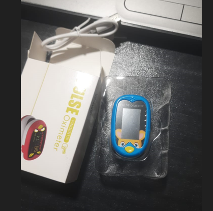 Picture of Baby Finger Pulse Oximeter Pediatric Oximeter SpO2 PR OLED Rechargeable Children kids Pulsioximeter-healthproo Multicolor