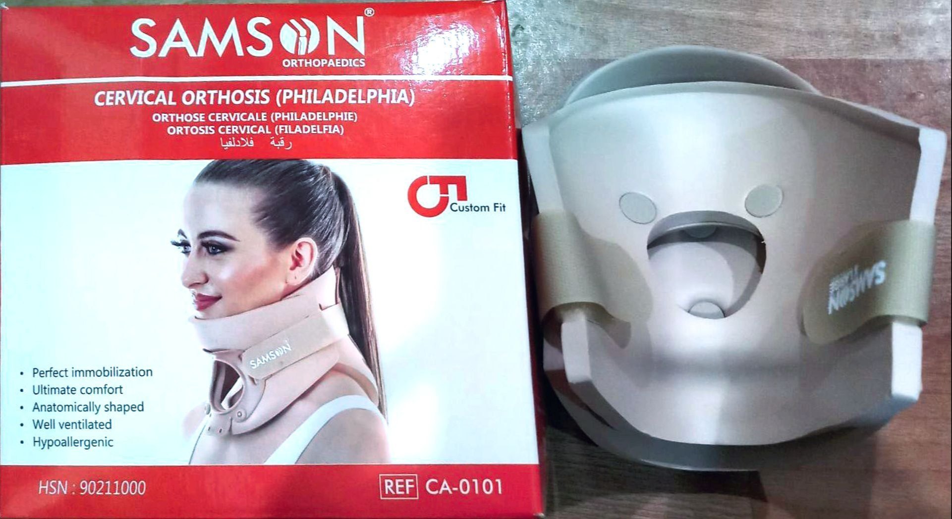 Picture of Samson CA-0101 Cervical Orthosis Philadelphia Brown