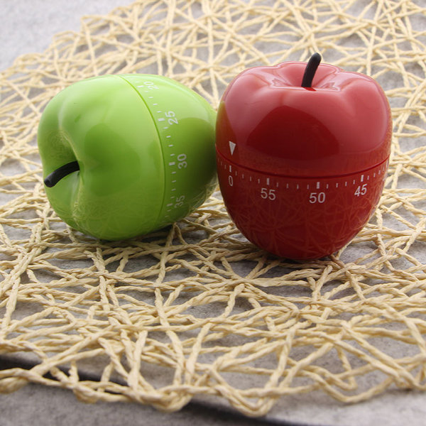 Picture of 1Pcs Fruit Shape Mechanical Kitchen Timer Decorative Countdown Timer for Cooking Baking and Home Use Multicolor