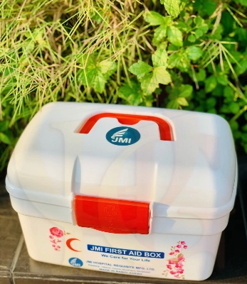 Picture of JMI Official Premium First Aid Kit Box Medicine Box Intact Sealed by OHG Multicolor