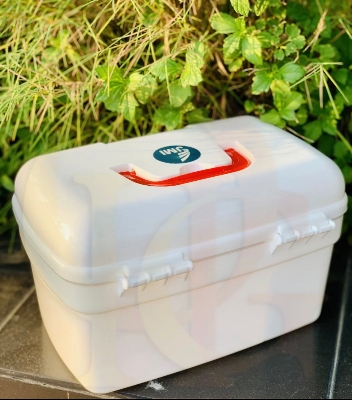 Picture of JMI Official Premium First Aid Kit Box Medicine Box Intact Sealed by OHG Multicolor