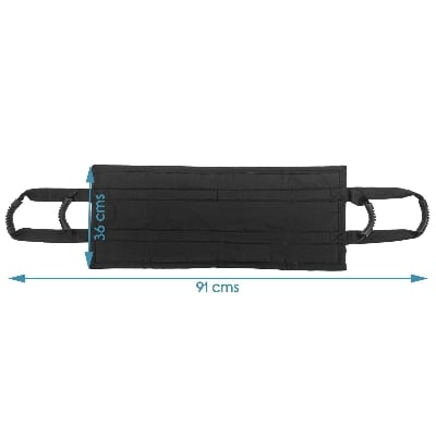 Picture of Galaxy health care Patient Lifting belt, Assist Pad, Durable Transfer Belt with Handles, Provides Safe Transfers from Cars, Bed, Wheelchairs, sofa (36” x 14”) Black