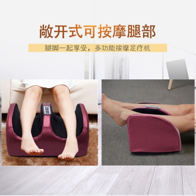 Picture of Electric Foot Massager Heating Therapy Hot Compression Shiatsu Kneading Roller Muscle Relaxation Pain Relief Foot Spa Machine Multicolor