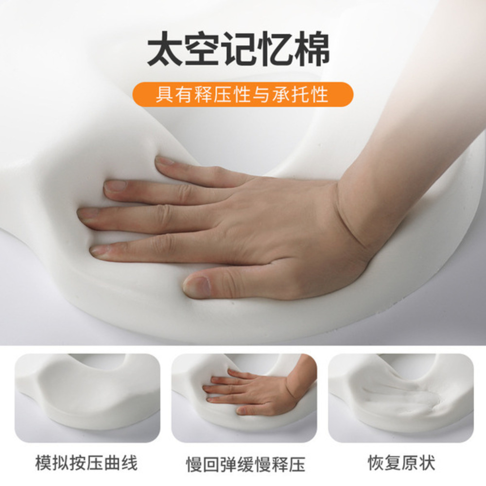 Picture of Hemorrhoid Mat Health Care Seat Cushion Sciatica Tailbone Bed Sores Donuts Shape Sitting Pain Relief Travel Office Memory Foam Multicolor