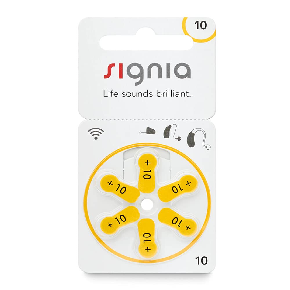 Picture of Signia Hearing Aid Battery Size 10 , Pack of 60 Batteries Multicolor