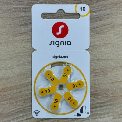 Picture of Signia Hearing Aid Battery Size 10 , Pack of 60 Batteries Multicolor