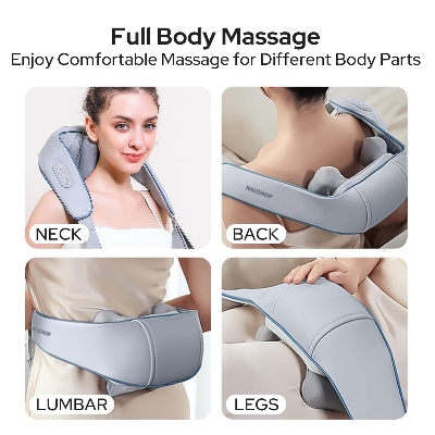 Picture of Cult Deep Relax Neck & Shoulder massager, Deep tissue Kneading Shiatsu rollers for Pain Relief, Cordless massager Multicolor