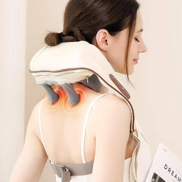 Picture of Cult Deep Relax Neck & Shoulder massager, Deep tissue Kneading Shiatsu rollers for Pain Relief, Cordless massager Multicolor